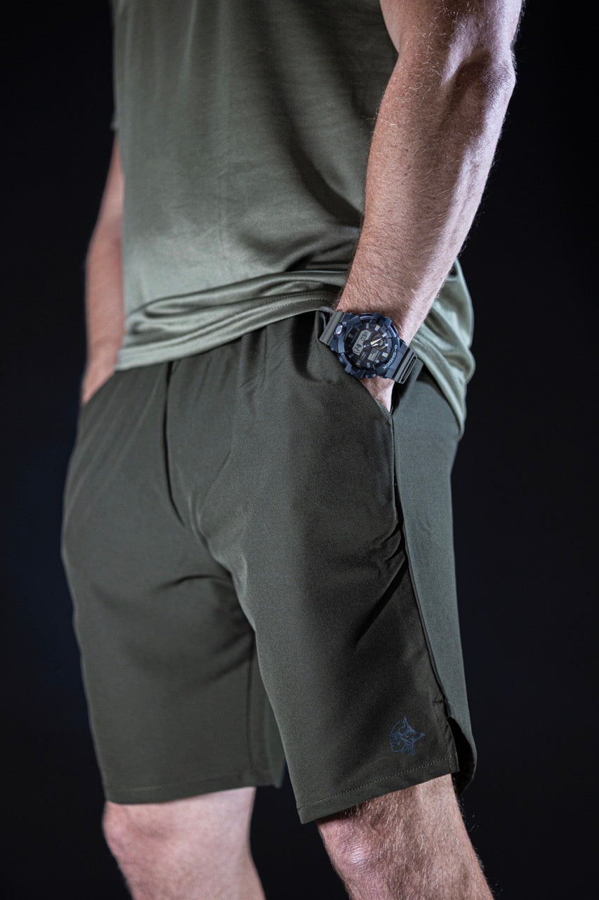 Flag Shorts Workout - Sett fra halvt foran