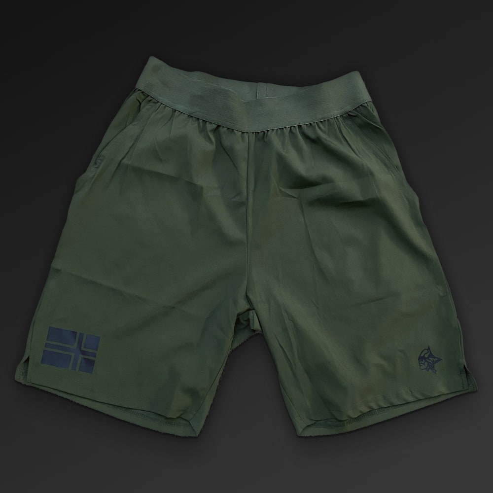 Flag Shorts Workout sett forfra