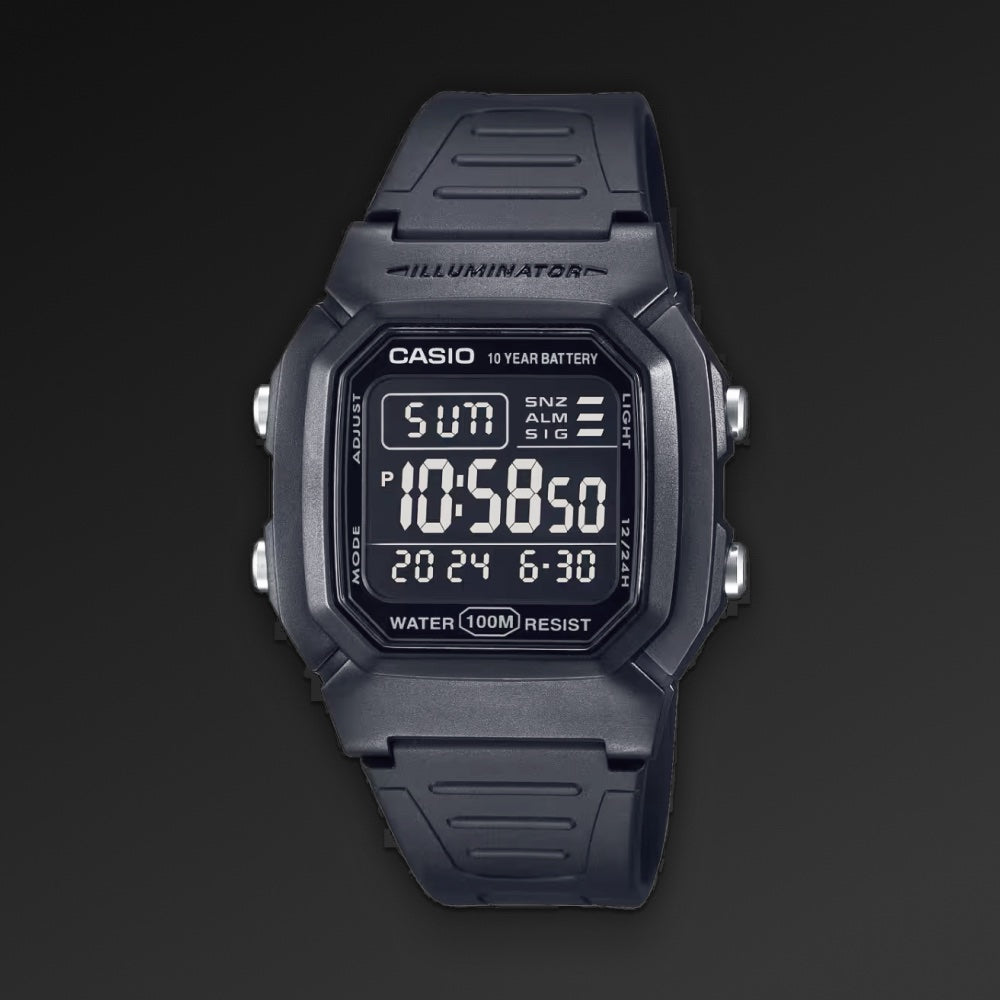 Casio W-800H, urskive
