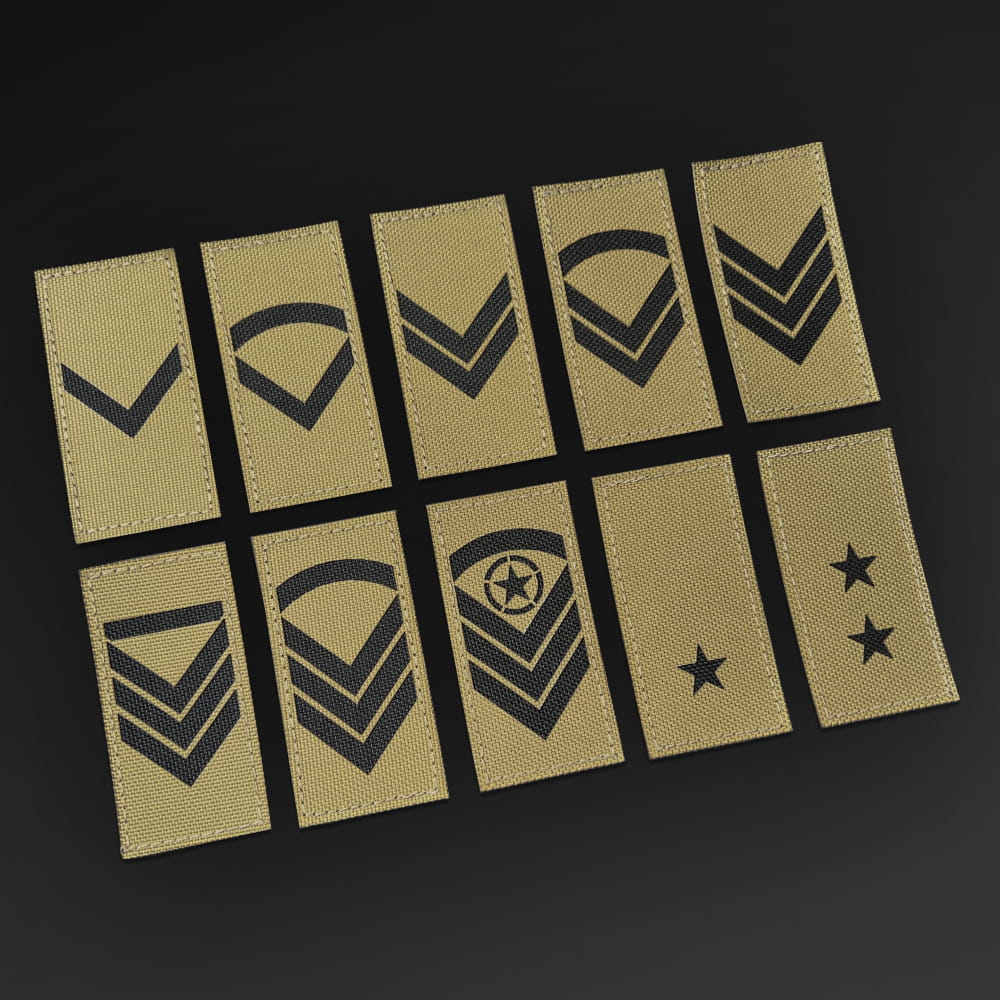 Velcro Rank Patch Coyote