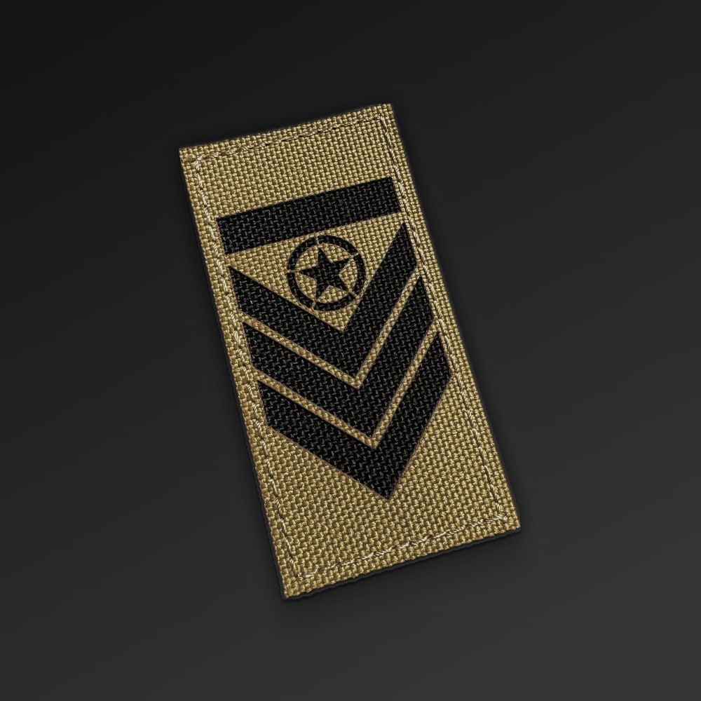 Velcro Rank Patch Coyote