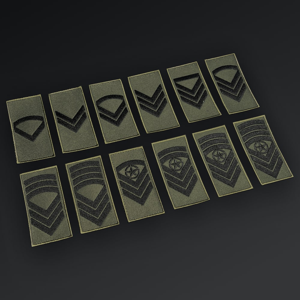 Velcro Rank Patch Olive