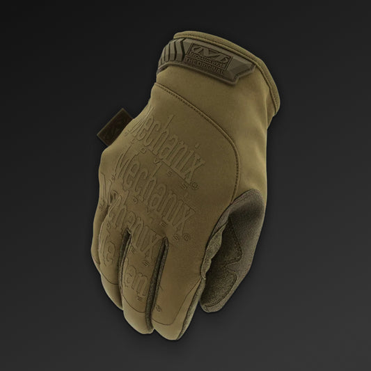 Mechanix Tactical Cold Works Original coyote hanske sett forfra