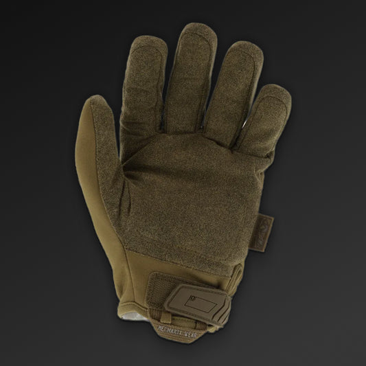 Mechanix Tactical Cold Works Original coyote hanske på innsiden