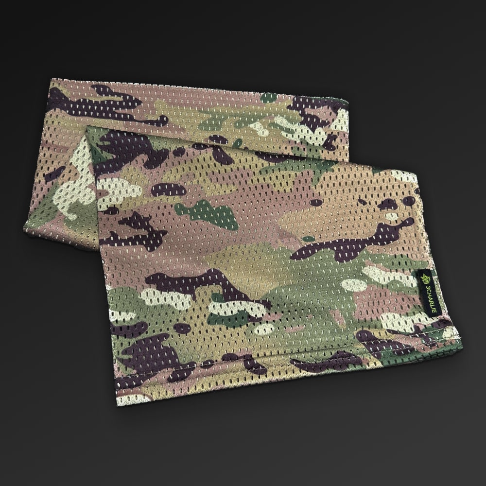 Multicamo mesh-hals, brettet