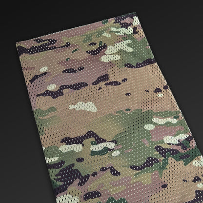 Multicamo mesh-hals, detalj