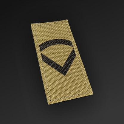 Velcro Rank Patch Coyote